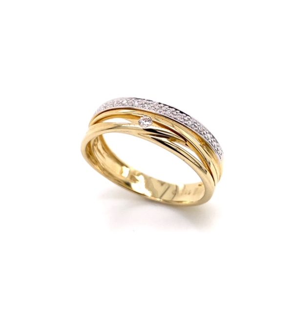 Ring in Gelbgold 585/000 mit Brillanten