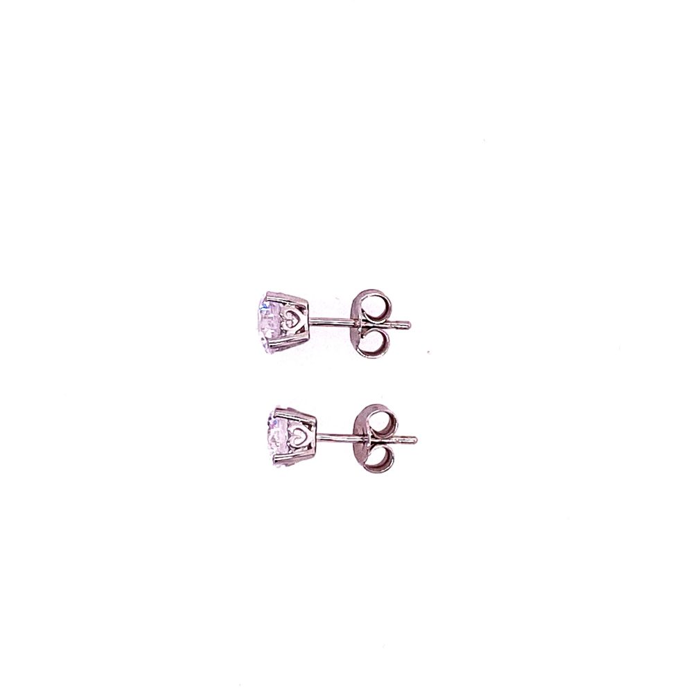Ohrstecker Weißgold 585/000 mit Zirkonia – Bild 2