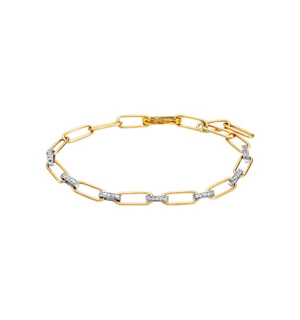 Julie Julsen Armband in Silber 925/000 vergoldet mit Zirkonia JJBR01038.3