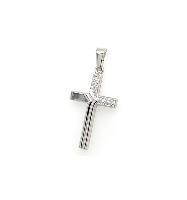 Kreuz in Weißgold 585/000