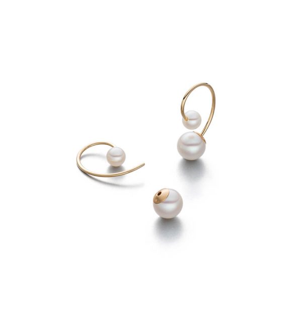 Ohrhänger Swing von Eva Strepp aus Gelbgold 750/000 mit Perlen