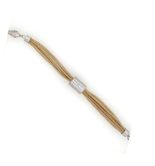 Armband in Silber 925/000 vergoldet mit Zirkonia