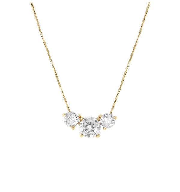 Nomination Collier aus Silber 925/000 vergoldet mit Zirkonia