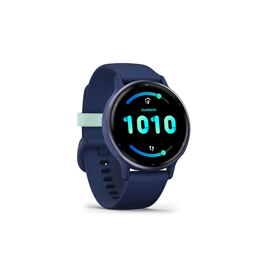 vívoactive® 5 Königsblau/Blau Metallic mit Schnellwechsel-Silikon-Armband – Bild 3