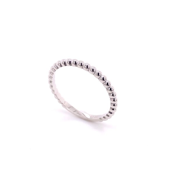 Kugelring aus Weißgold 585/000