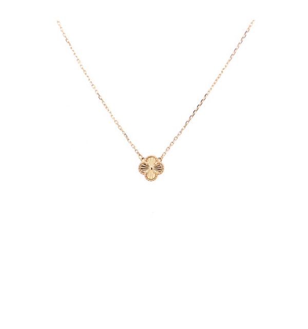 Collier 585/000 Gelbgold mit Kleeblatt