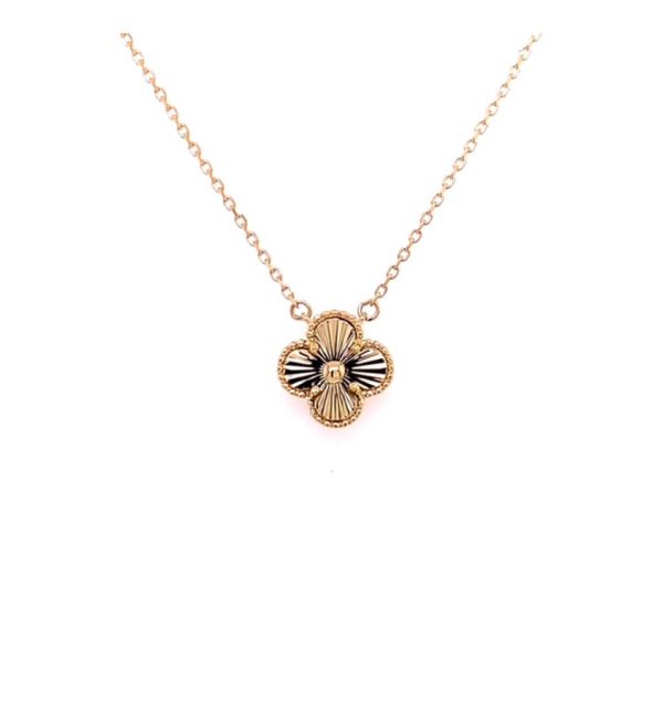Collier Kleeblatt in Gelbgold 585/000