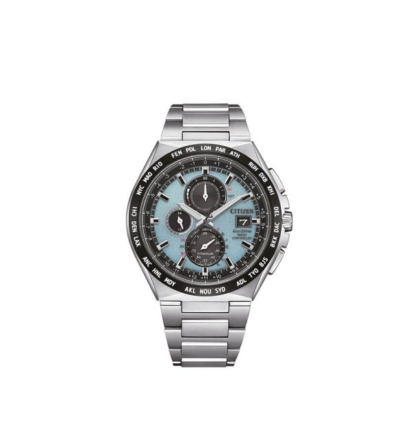 CITIZEN Herrenuhr Eco Drive Funk-Chronograph AT-8234-84M