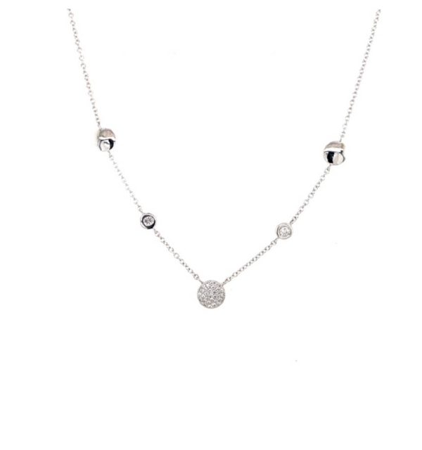 Collier in Weißgold 750/000 mit Brillanten
