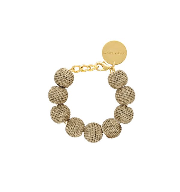Vanessa Baroni Wrapped Organic Armband gold