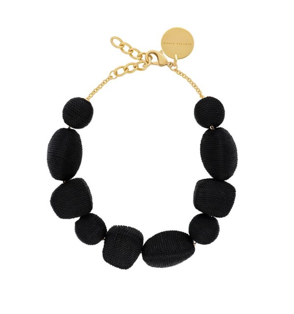 Vanessa Baroni Wrapped Organic Necklace schwarz