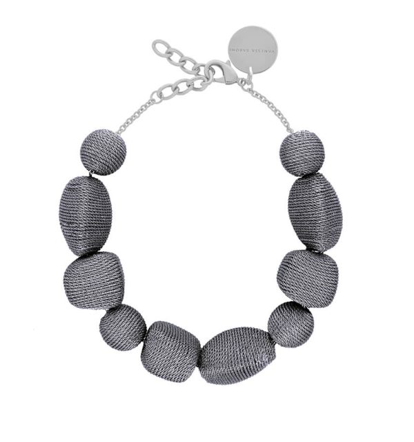 Vanessa Baroni Wrapped Organic Necklace silber