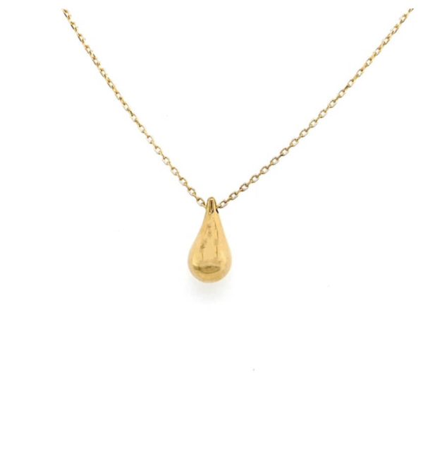 Collier Gelbgold 585/000 mit Tropfen aus Gelbgold