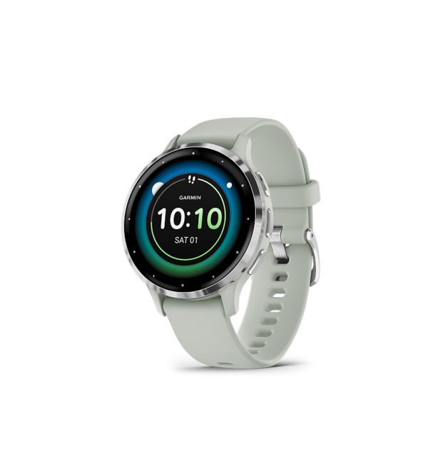 Venu® 3S  Salbeigrau/Silber mit Schnellwechsel-Silikon-Armband