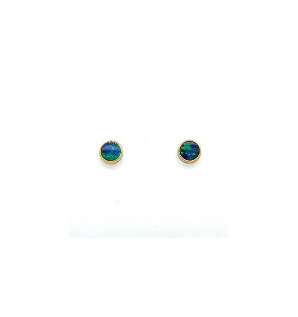 Ohrring von Eva Stone in Silber 925/000 vergoldet mit Opal