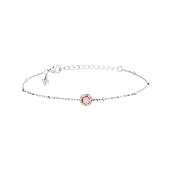 Nana Kayi Armband Gleam aus Silber 925/000 rosèvergoldet mit Zirkonia