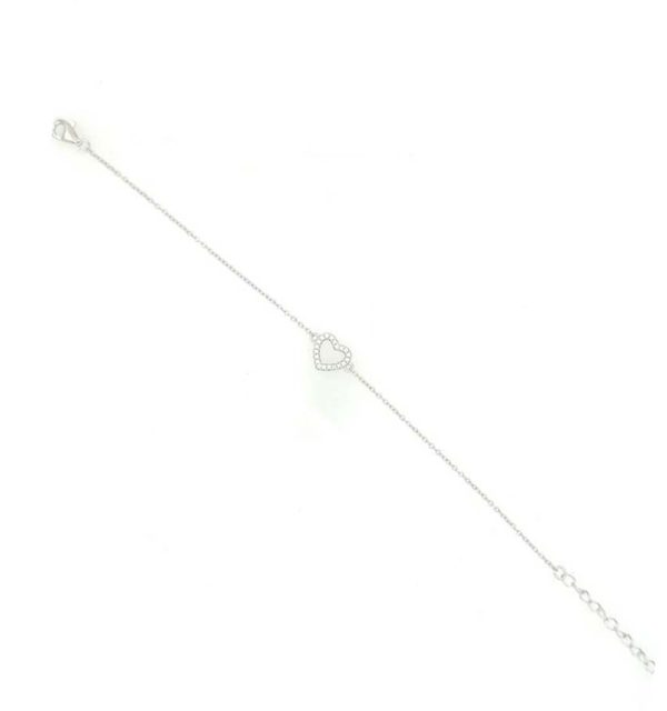 Armband aus Silber 925/000 mit Zirkoniaherz