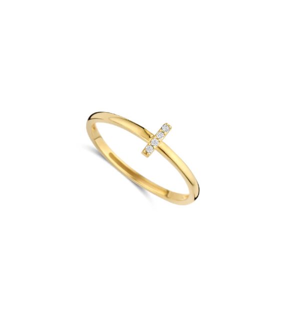 Ring in Gelbgold 585/000 mit Zirkonia