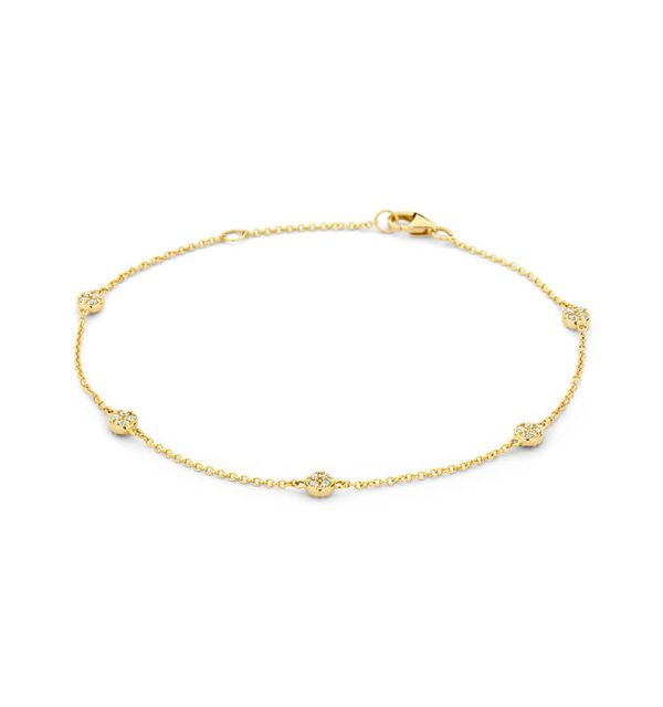 Armband in Gelbgold 585/000 mit Zirkonia