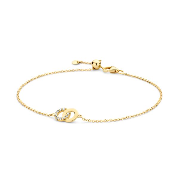 Armband in Gelbgold 585/000 mit Zirkonia