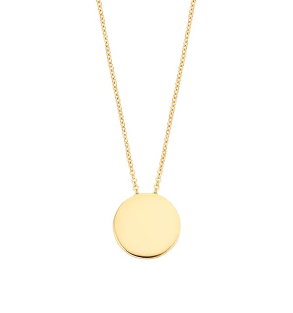 Collier in Gelbgold 585/000 mit Gravurplättchen