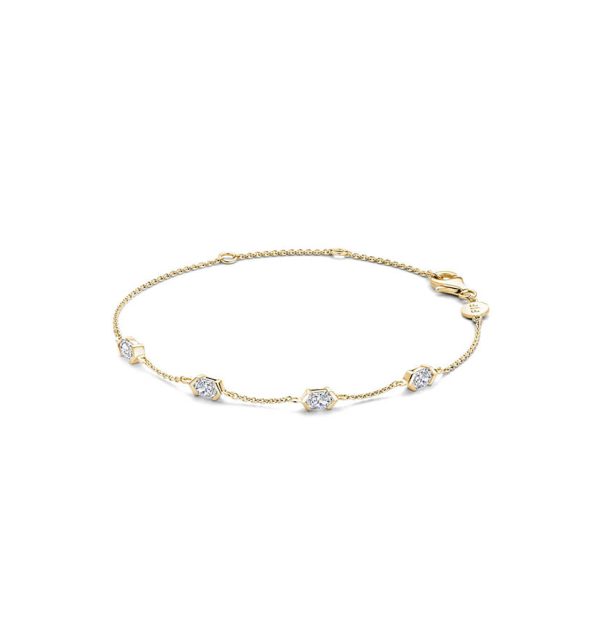 Armband Bella V in Silber 925/000 vergoldet mit Zirkonia