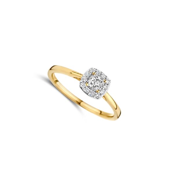 Ring in Gelbgold 585/000 mit Labordiamanten