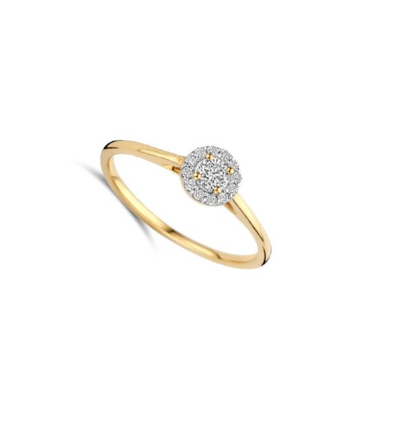 Ring in Gelbgold 585/000 mit Labordiamanten