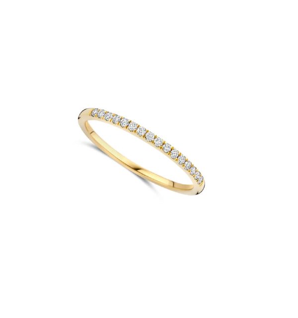 Memoirering in Gelbgold 585/000 mit Labordiamanten
