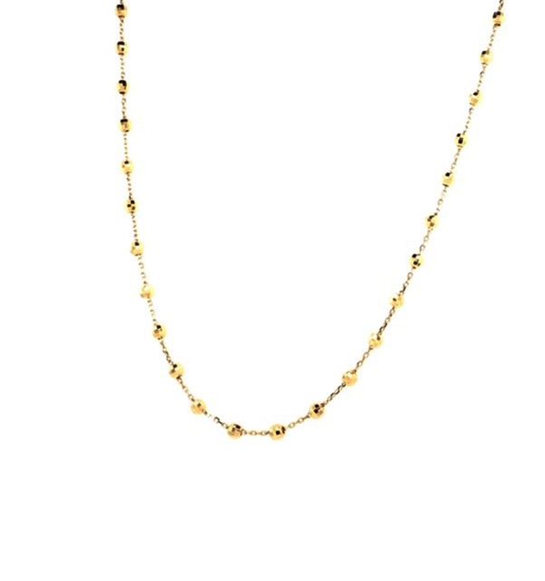 Collier in Gelbgold 585/000 mit Kügelchen in Gelb