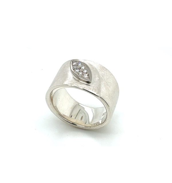 Ring in Silber 925/000 mit  Diamanten