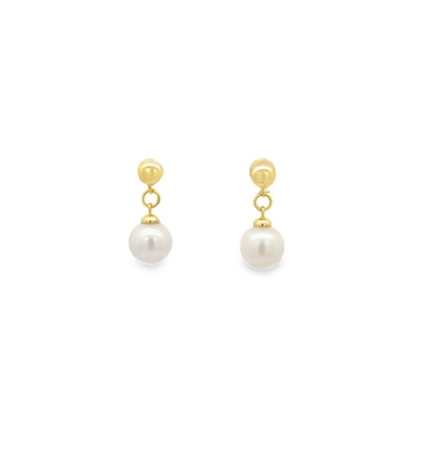 Ohrring 585/000 Gelbgold mit Perle