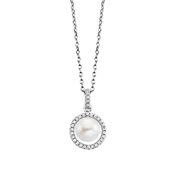 Julie Julsen Collier Circle Pearl JJNE3434S