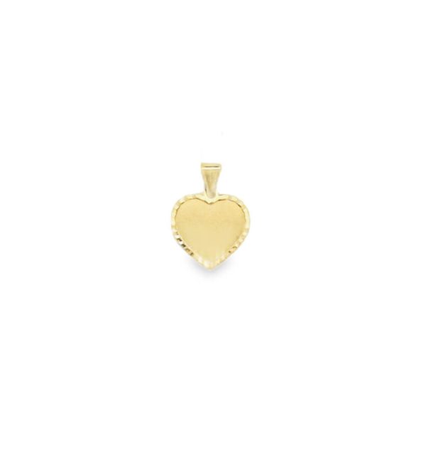 Gravurplatte Herzanhänger in Gelbgold 585/000