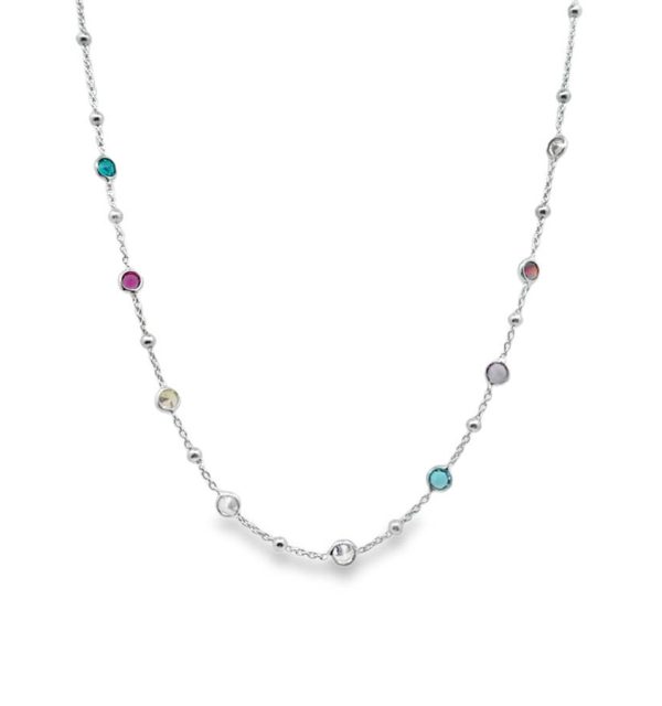 Collier in Silber 925/000 mit Zirkonia