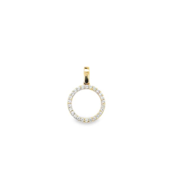Anhänger in Gelbgold 585/000 mit Zirkonia
