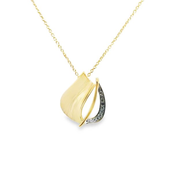 Collier in Silber 925/000 vergoldet mit Zirkonia