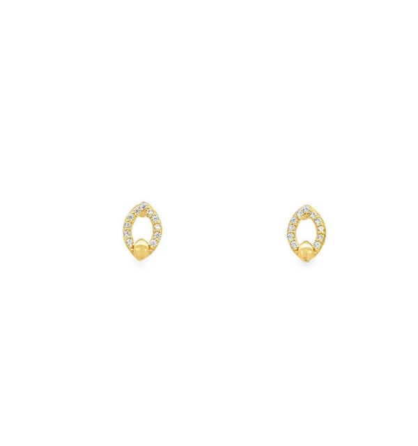 Ohrstecker Gelbgold 585/000 mit Zirkonia