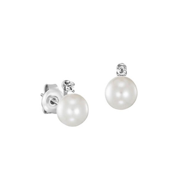 Julie Julsen Ohrstecker Circle Pearl JJER02-6S