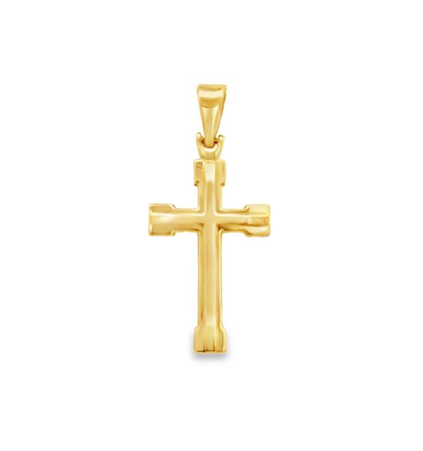 Kreuzanhänger in Gelbgold 585/000