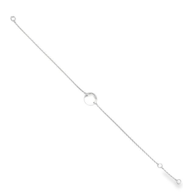 Armband in Weißgold 585/000 mit Plättchen