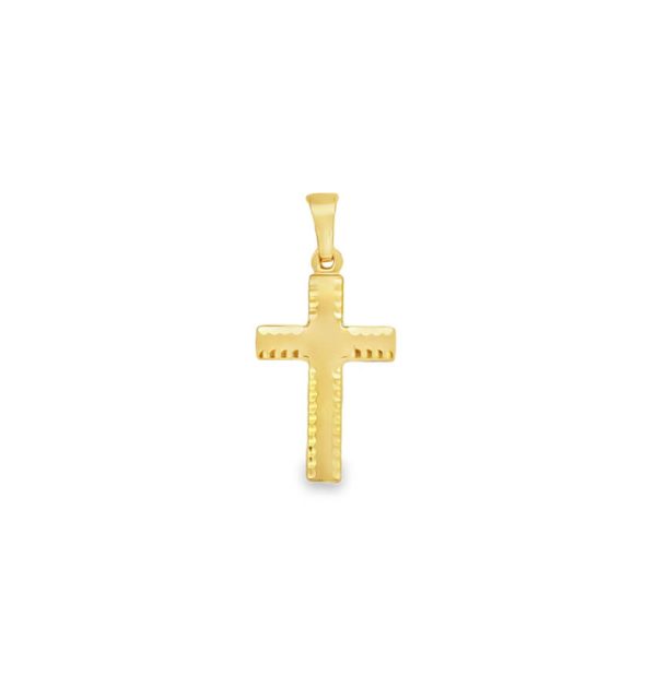 Kreuzanhänger in Gelbgold 585/000