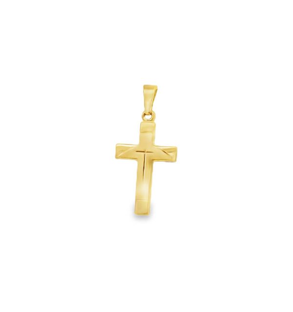 Kreuzanhänger in Gelbgold 585/000