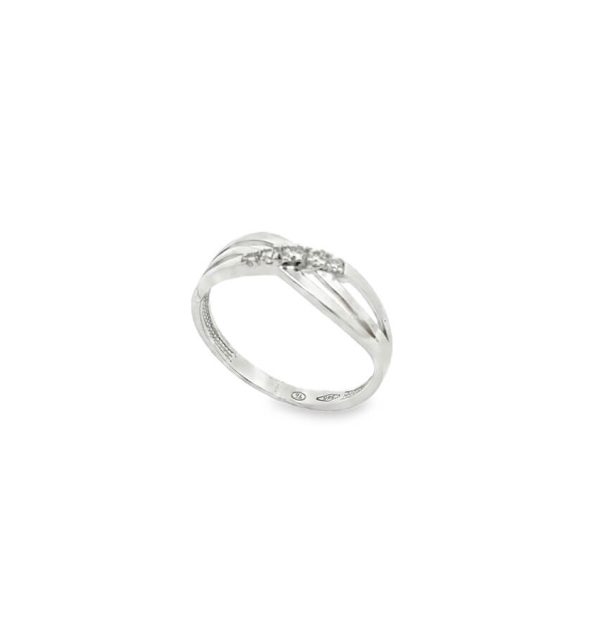 Ring in Weißgold 585/000 mit Zirkonia