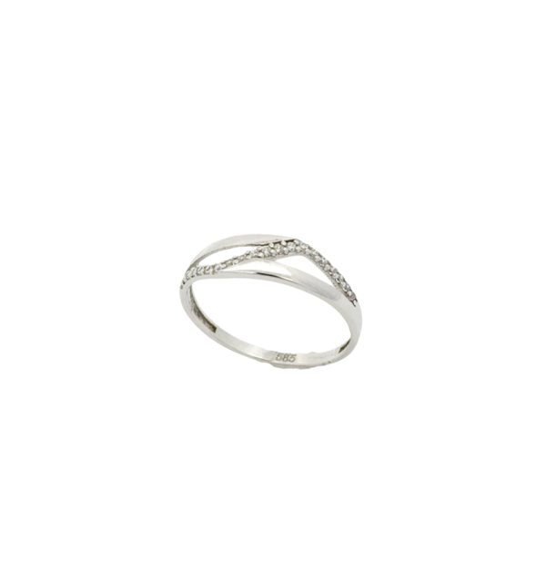 Ring in Weißgold 585/000 mit Zirkonia