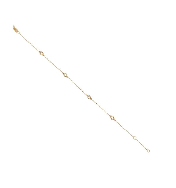 Armband in Gelbgold 585/000 mit Zirkonia