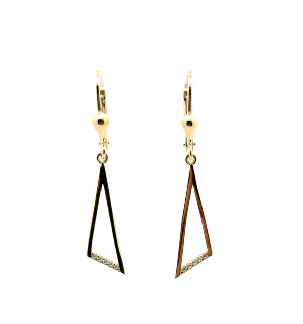 Ohrringe in Gelbgold 375/000 mit Zirkonia