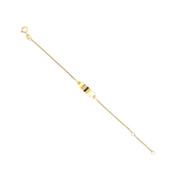 Schildarmband Gelbgold 585/000