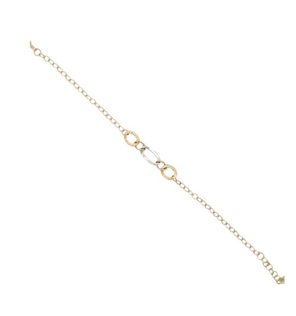 Armband in Gelb- und Weißgold 585/000
