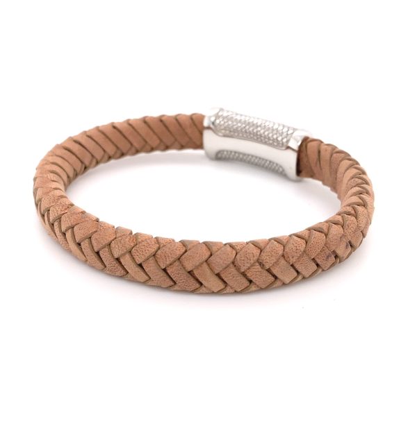 Herren Lederarmband geflochten